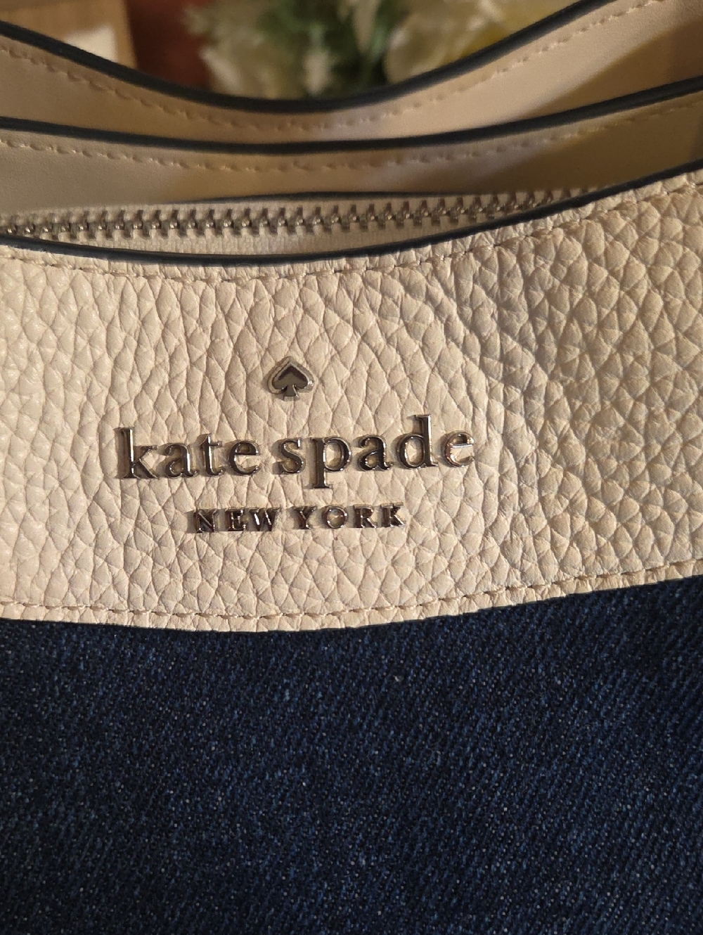 Kate Spade NY Dumpling Denim Satchel EUC - Picture 9 of 16